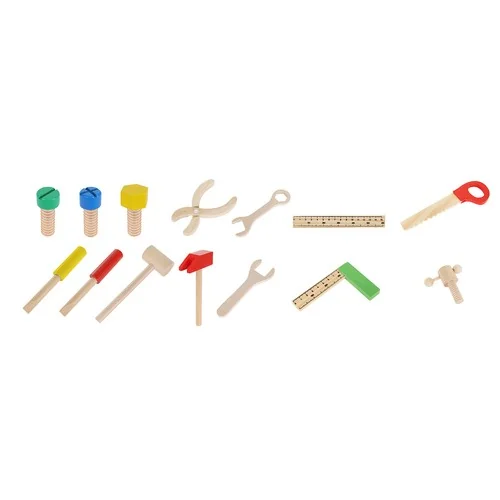 Montessori drevený kufrík s náradím pre malého montéra "Wooden tool box"
