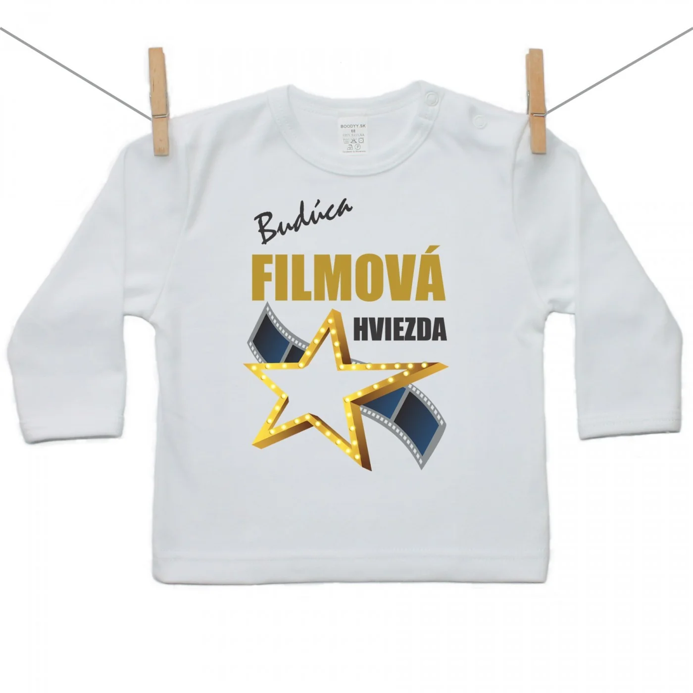 Boodyy Tričko s dlhým rukávom Budúca filmová hviezda Veľkosť: 98