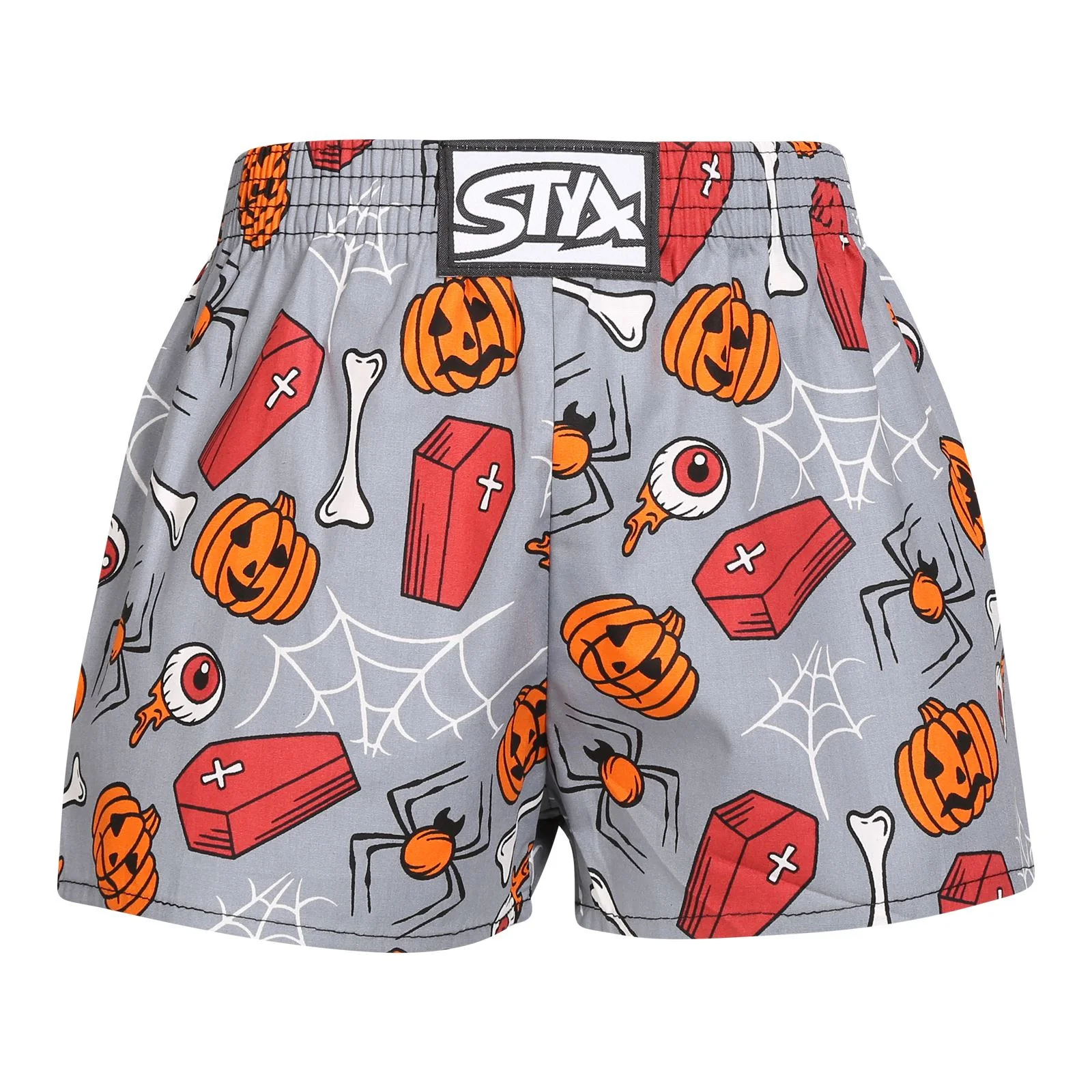 Detské trenky art klasická guma Halloween rakvy (J1752) 9-11 rokov