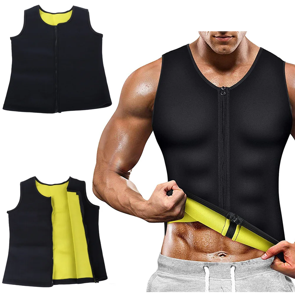 Pánske neoprénové fitness tielko na tvarovanie postavy – veľkosť L