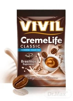 VIVIL BONBONS CREME LIFE CLASSIC 1×110 g, drops Brasilitos s kávovou príchuťou, bez cukru