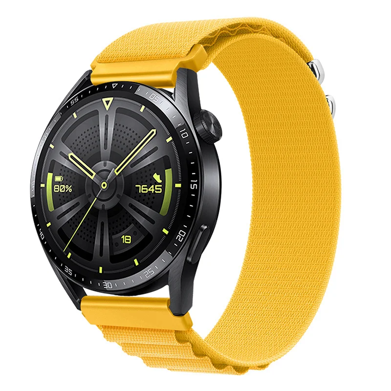 BStrap Nylon Loop remienok na Samsung Galaxy Watch Active 2 40/44mm yellow
