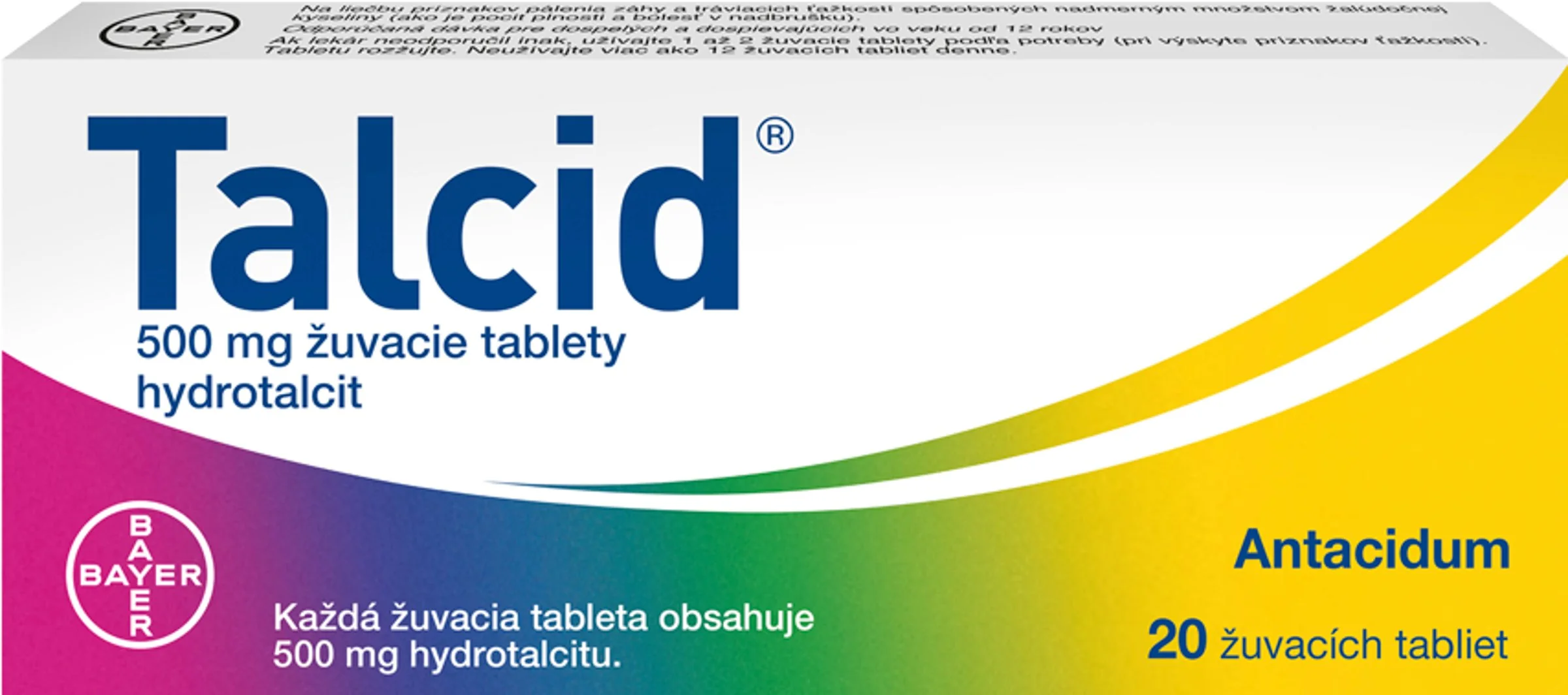 Talcid 1×20 tbl, liek