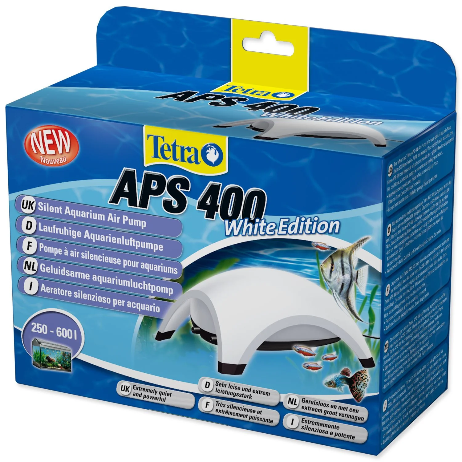 Kompresor Tetra APS biely 400, 2x400l/hx4,5W