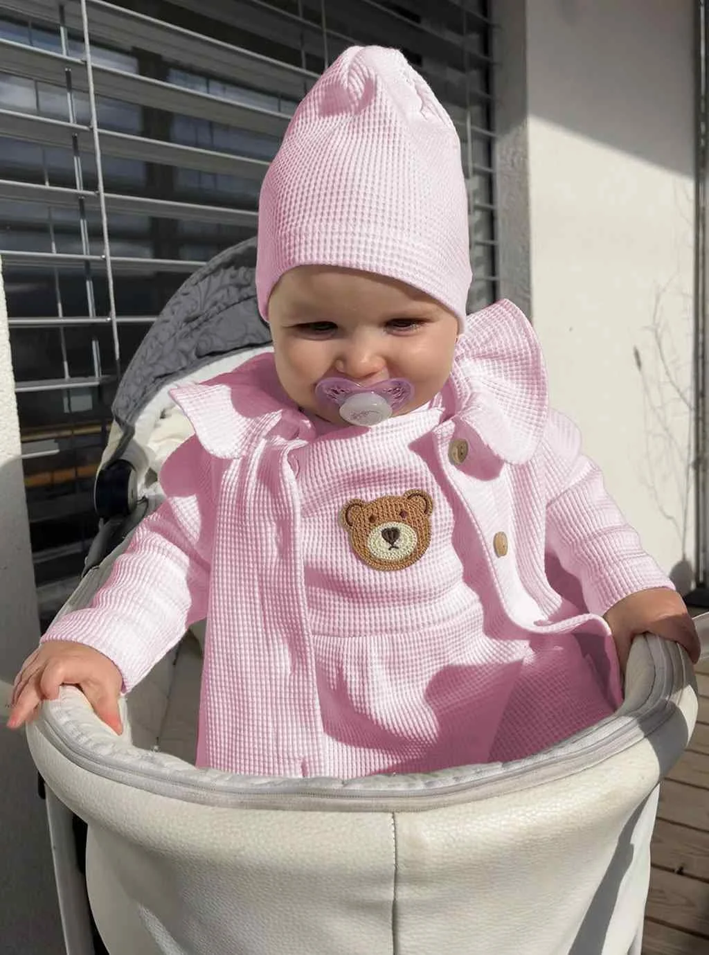Dojčenský kabátik na gombíky New Baby Luxury clothing Laura