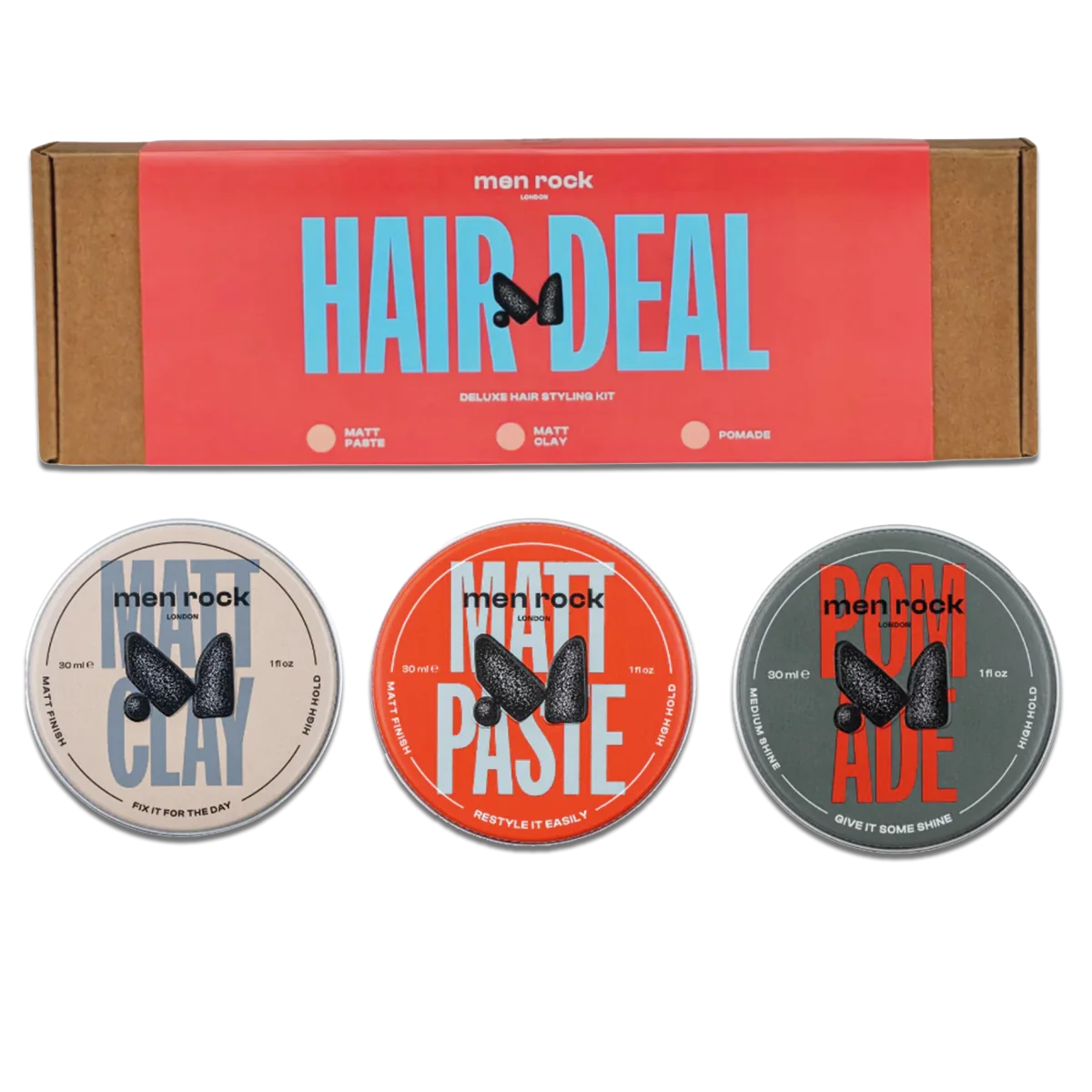 Sada pomád na styling vlasov Men Rock Hair Deal Kit