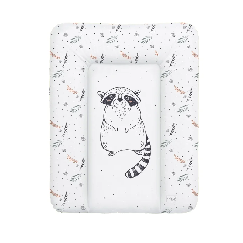 CEBA Podložka prebaľovacia mäkká 50 x 70 cm Raccoon 1×1 ks, prebaľovacia podložka
