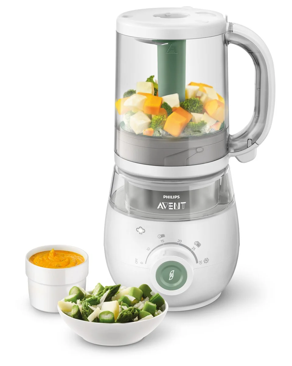 Philips AVENT parný mixér 4v1 SCF885 "Poškodený obal" 1×1 ks, parný mixér 4v1, produkt s poškodeným obalom