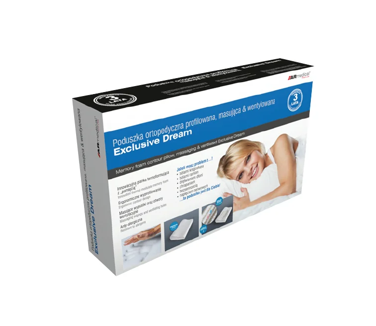 Anatomický ortopedický vankúš s masážou a ventiláciou EXCLUSIVE DREAM 50 cm