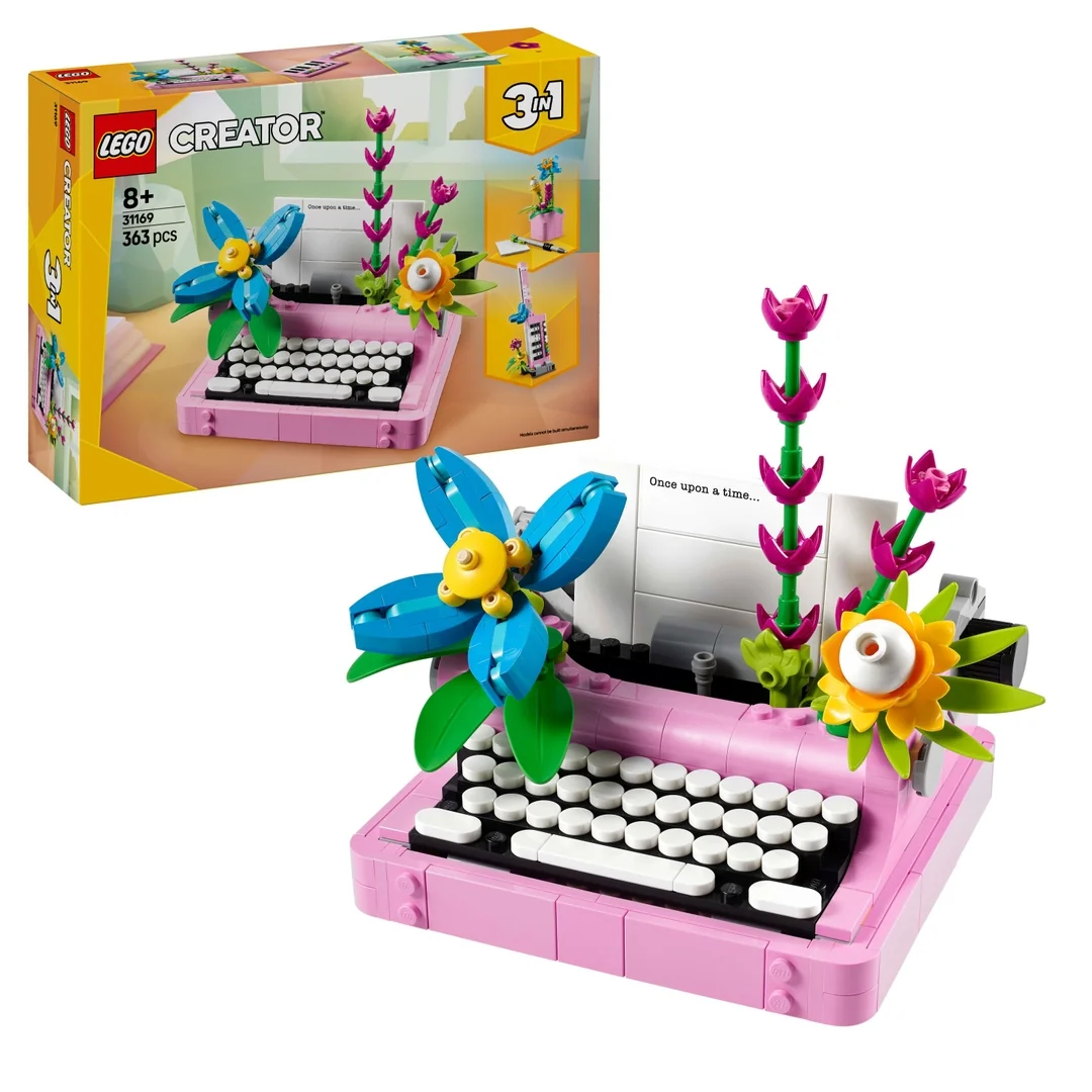 LEGO® Creator 3-in-1 31169 Písací stroj s kvetmi