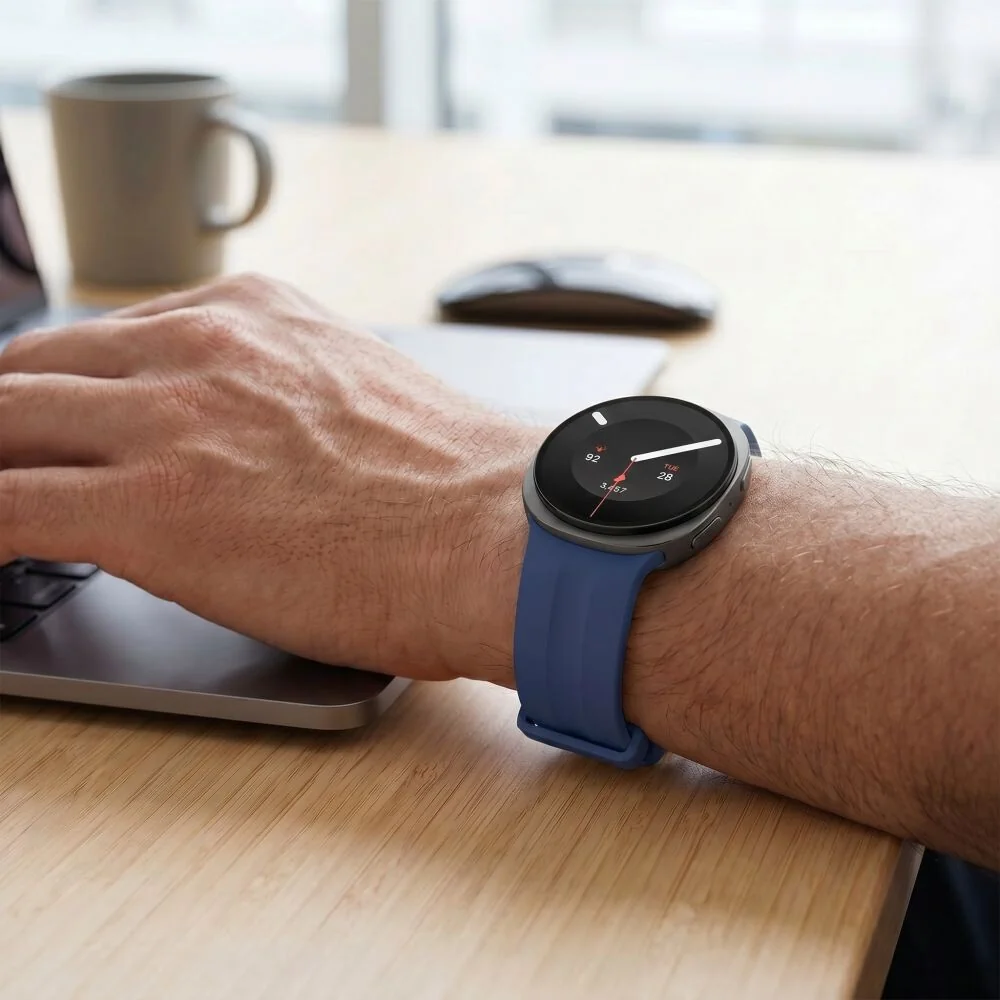 Tech-Protect Silicone Evo remienok na Samsung Galaxy Watch 8 / 9 / Classic (40 / 44 / 46mm), navy blue