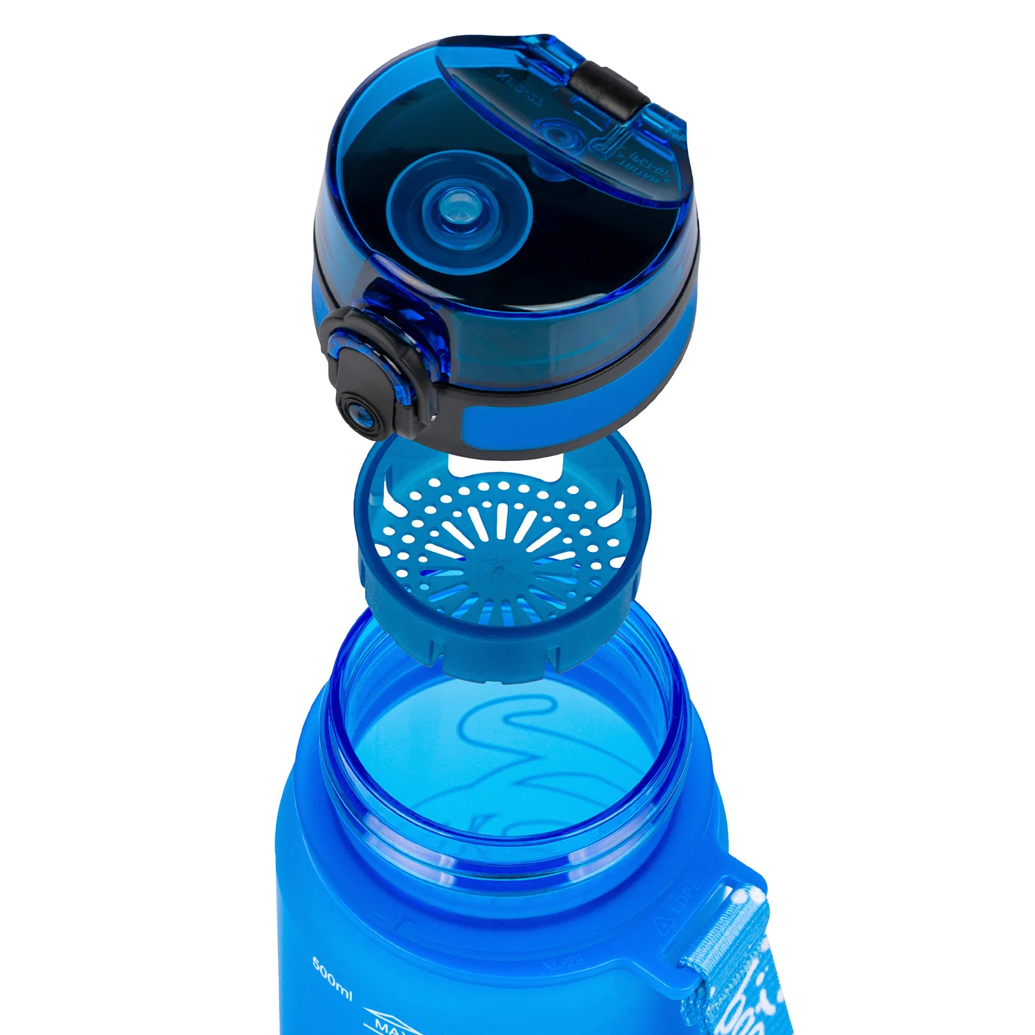 Tritanová fľaša na pitie Logo modrá 500 ml