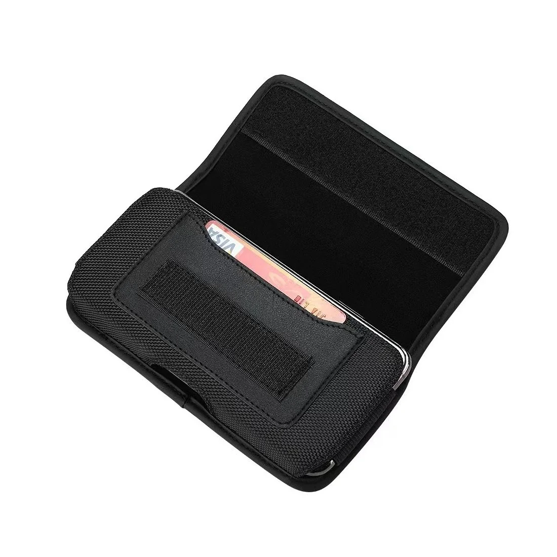 MG Oxford puzdro na opasok 12.5 x 7.5 x 3 cm čierne