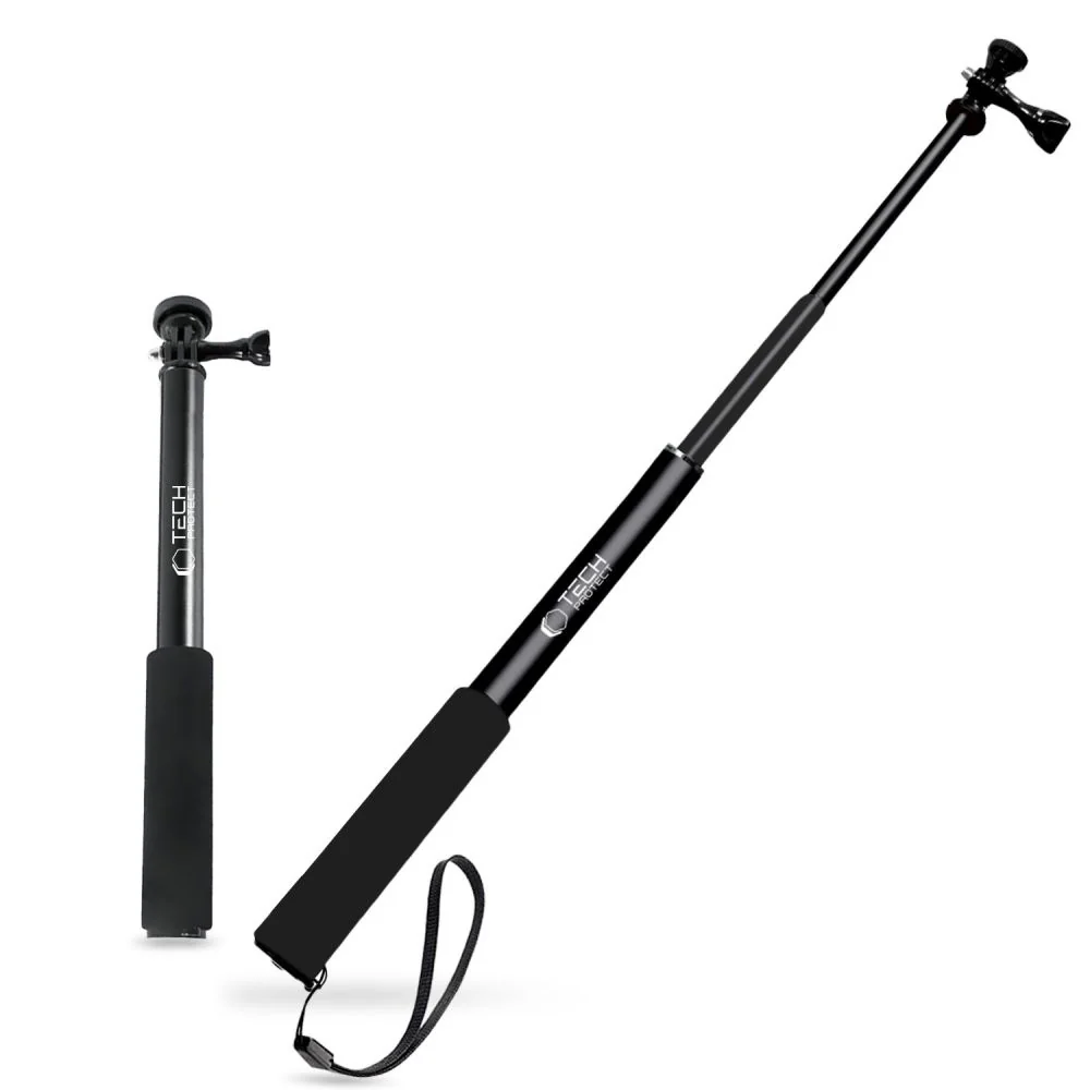 Tech-Protect GA100 selfie tyč pre športové kamery GoPro / DJI, čierna