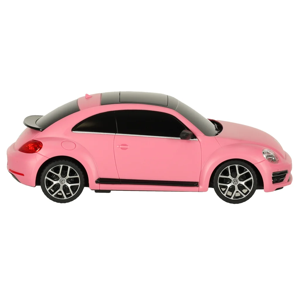 Auto, autíčko na diaľkové ovládanie - Volkswagen Beetle 1:24 ružové auto UV mení farbu