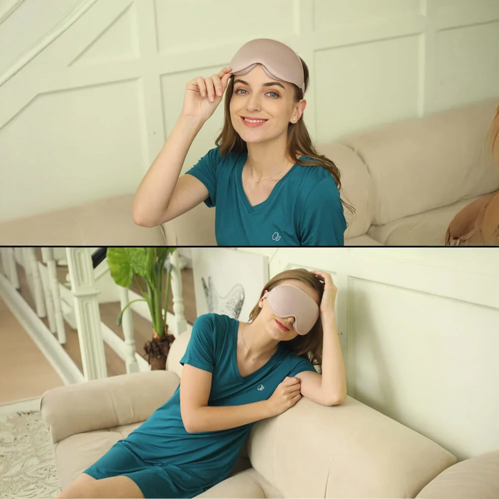 Livefy Eye Patch maska na spanie, ružová