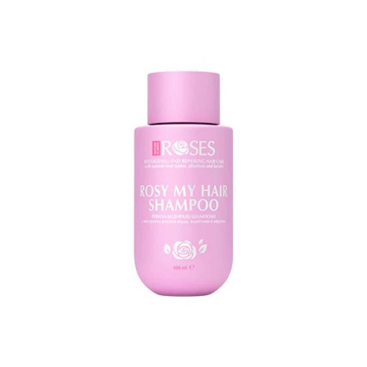 ROSY ME Revitalizačný a obnovujúci šampón s ružovou vodou, alantoínom a keratínom 300ml - NATURE OF AGIVA