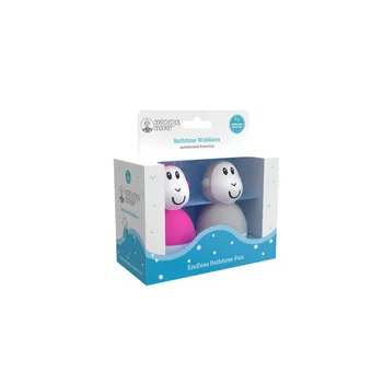 MATCHSTICK MONKEY Hračka do vody - wobbler - pink/ cool grey 1×2 ks, hračka pre deti do vody