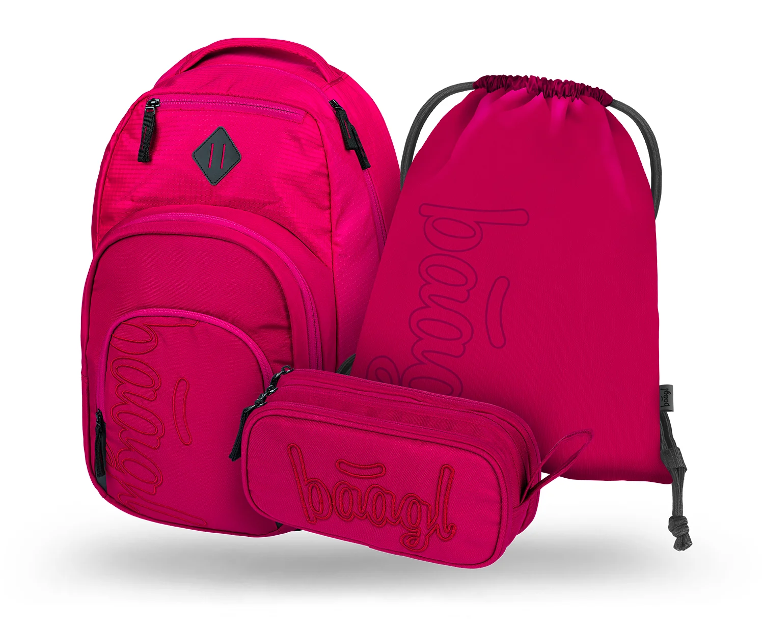 Baagl školský set Coolmate Ruby: batoh, peračník, vrecko