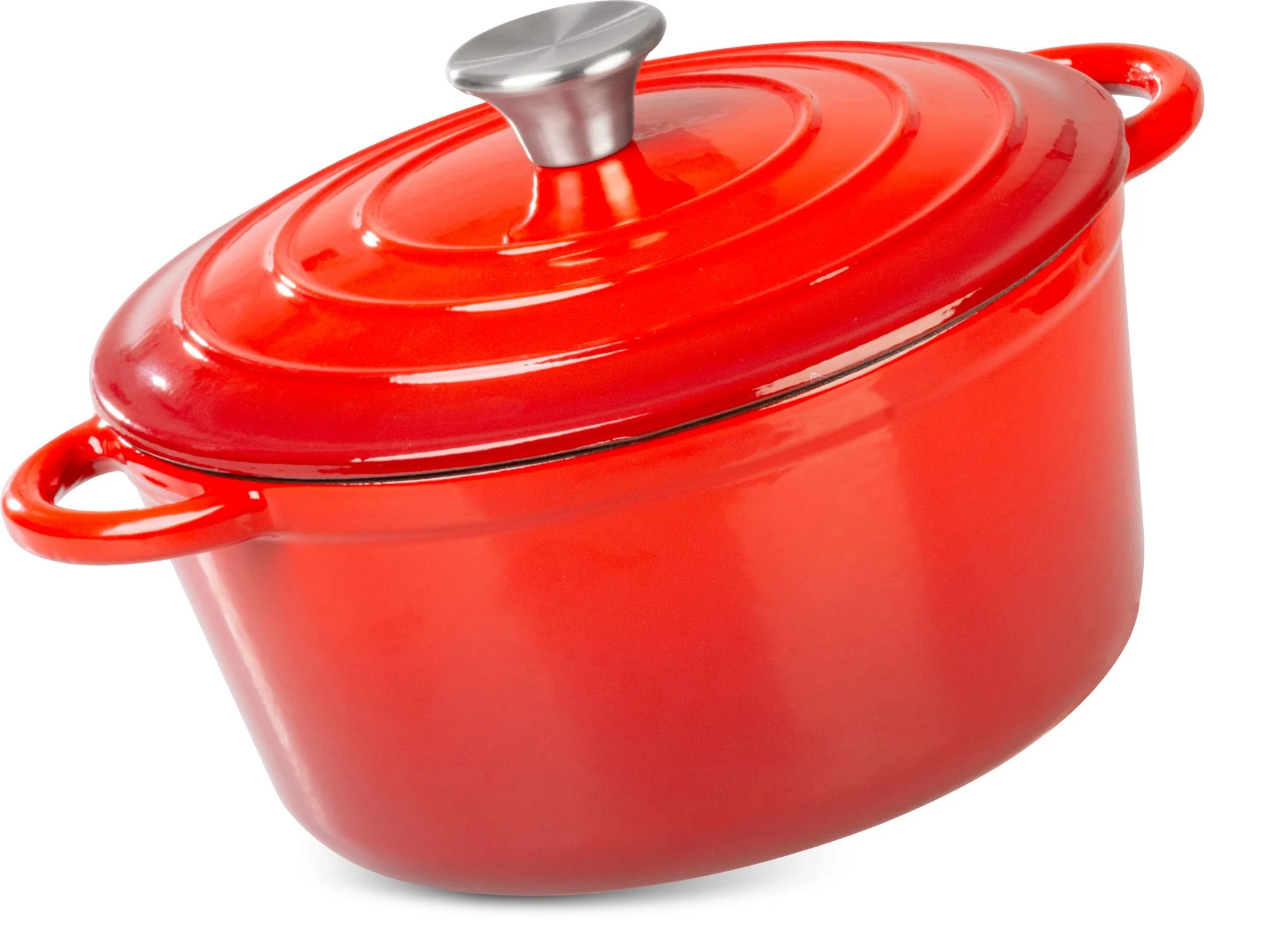 MagicHome kastról Castora line s pokrievkou, 1 ks 24 cm, 4,0 l, smaltovaná liatina