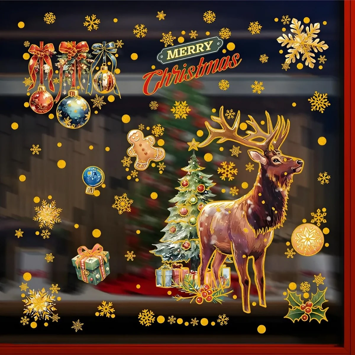 Samolepka na stenu Merry Christmas