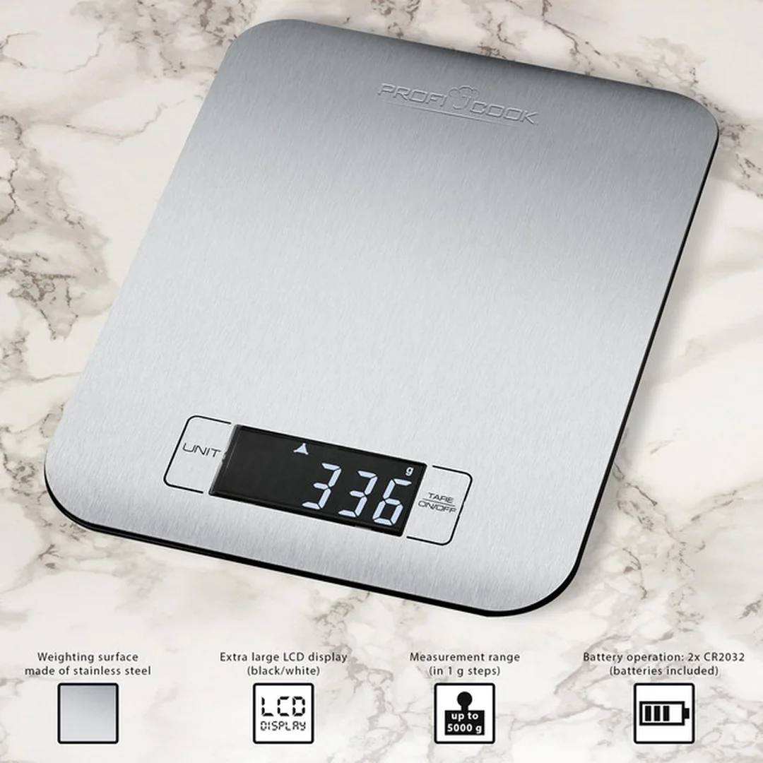 ProfiCook KW 1061 digitálna kuchynská váha z nehrdzavejúcej ocele