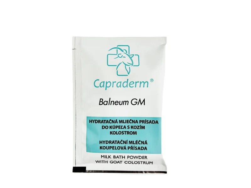 CAPRADERM® balneum GM kolostrum 1×15 ks, kúpeľová prísada s obsahom kozieho kolostra
