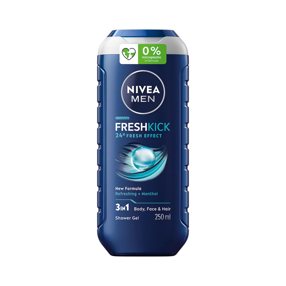 NIVEA Men Sprchovací gél Cool Kick 250ml 1×250 ml, chladivý efekt