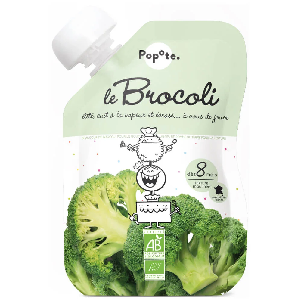 POPOTE Kapsička bio brokolice 120 g, 8+ 1×120 g, kapsička