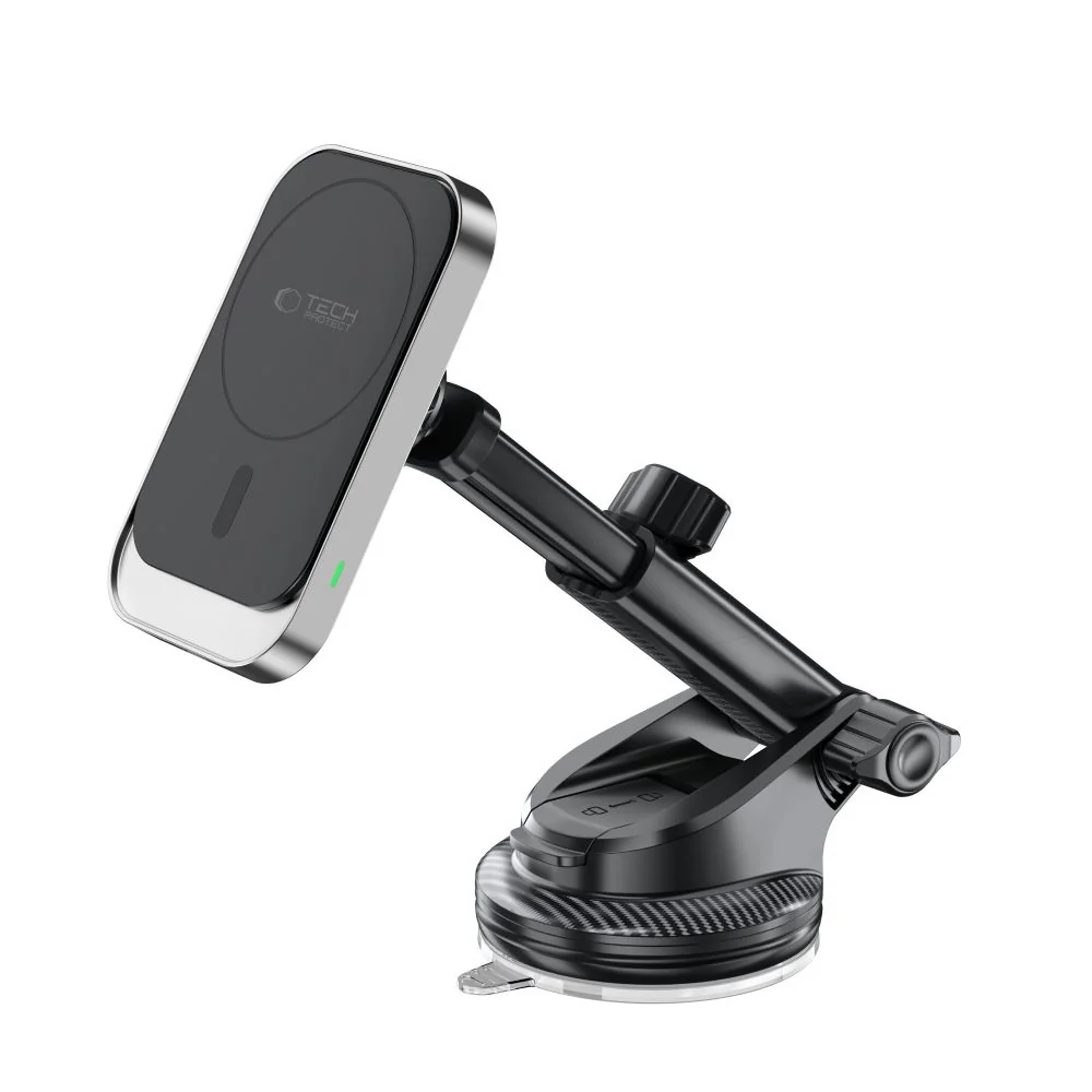 Tech-Protect V9 MagSafe magnetický držiak na mobil do auta 15W, čierny