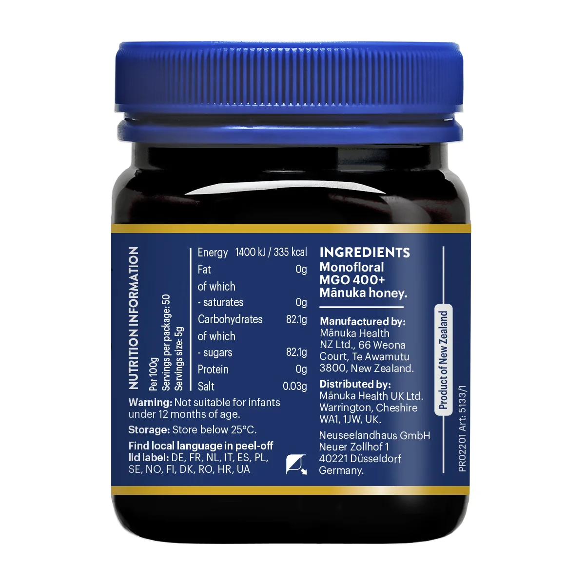 Manuka med MGO 400+ 250 g