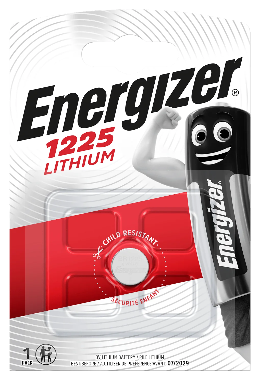 Energizer Lithium BR1225 BP1 48mAh 3V1ks lítiová gombíková batéria E300844202