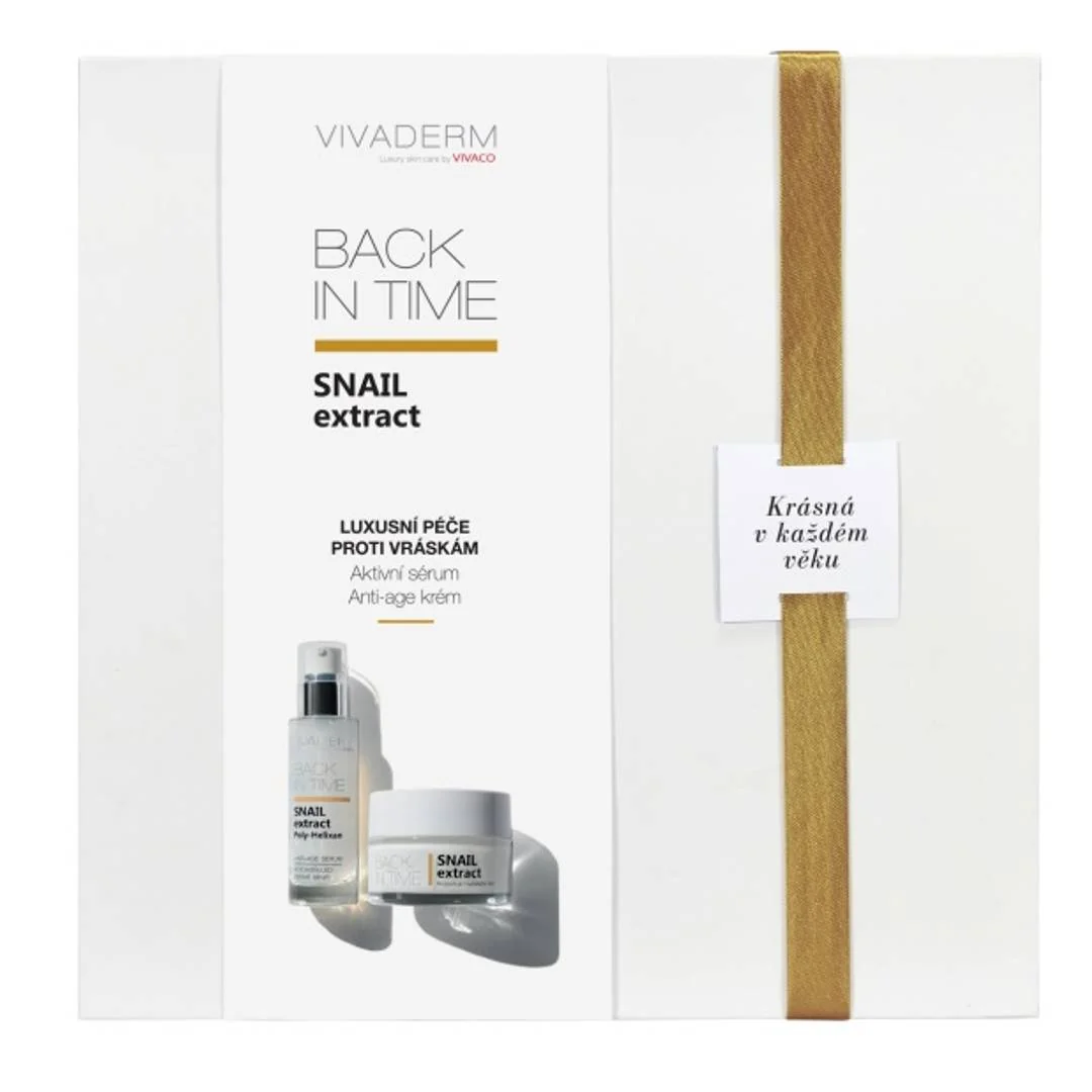 VIVACO luxusné darčekové balenie anti-age kozmetiky so slimačím extraktom v papierovom boxe BIT2301