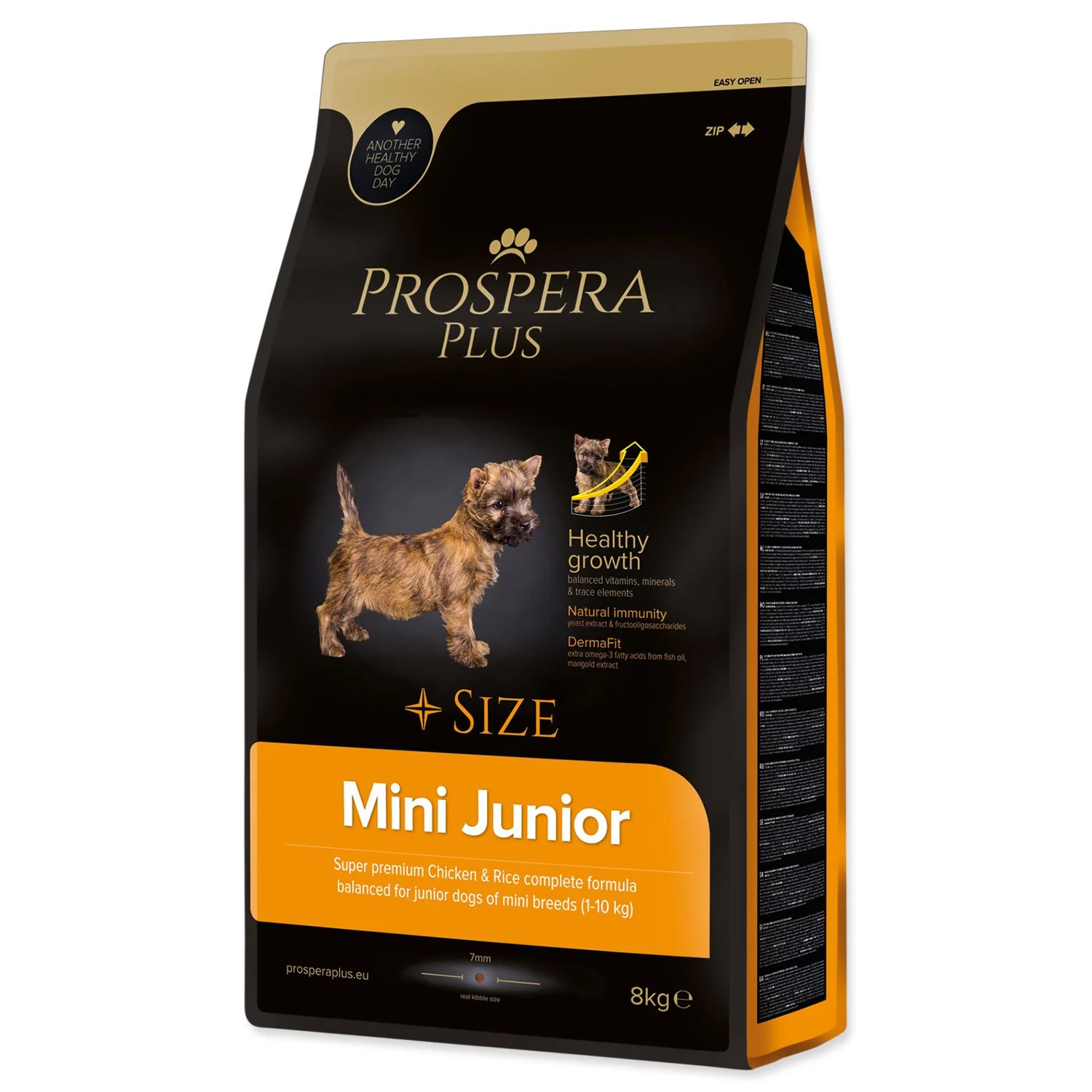 Krmivo Plus Mini Junior kura s ryžou 8kg