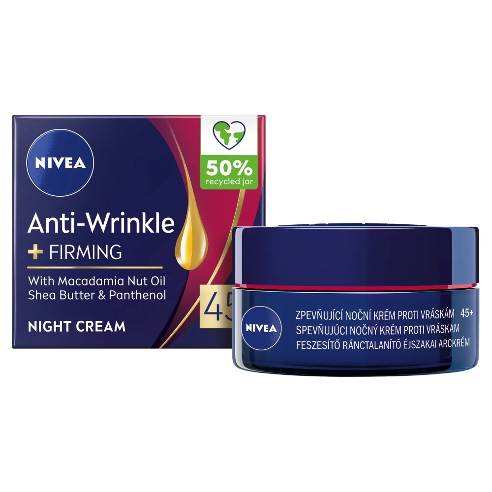 Nivea Spevňujúci nočný krém proti vráskam 45+ 50 ml