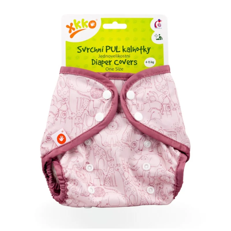XKKO Vrchné plienkové nohavičky One Size - Safari Mesa Rose PULDCOS15