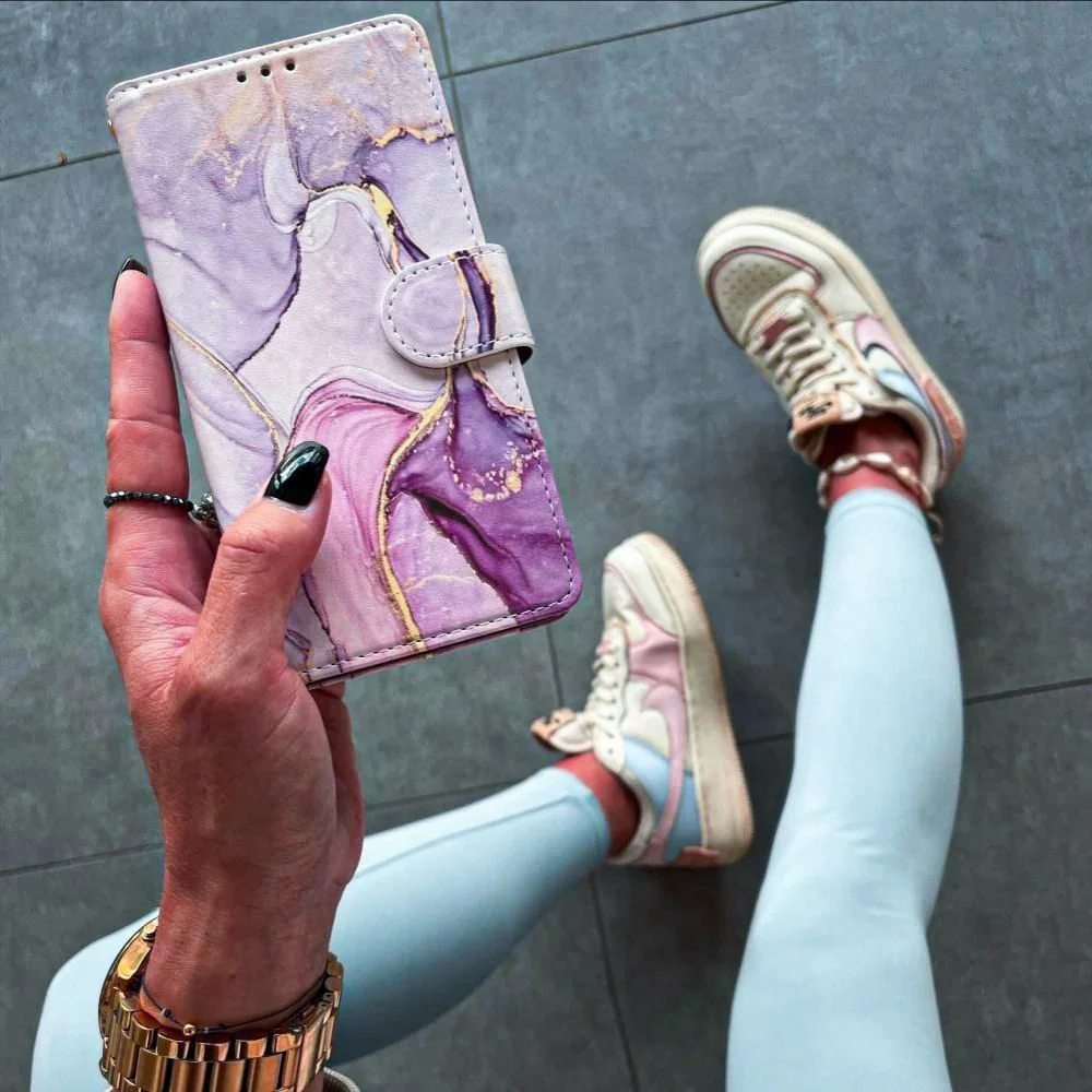 Tech-Protect Wallet knižkové puzdro na Samsung Galaxy A15 4G / 5G, marble ble