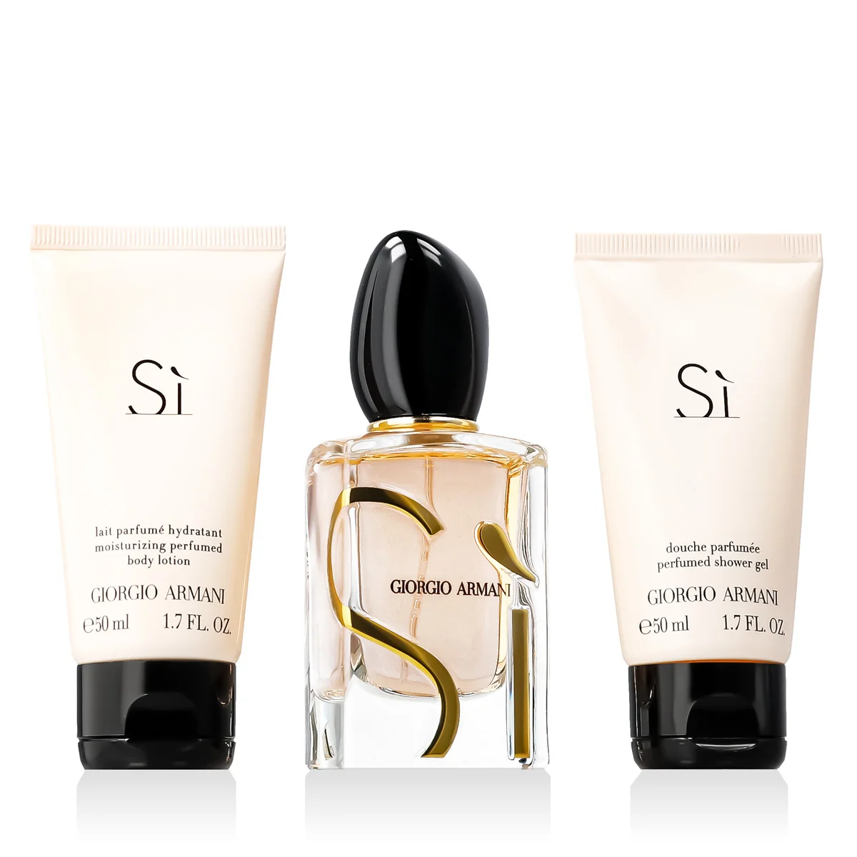 Giorgio Armani Sì darčeková sada EDP plniteľný 50 ml + SG 50 ml + BL 50 ml