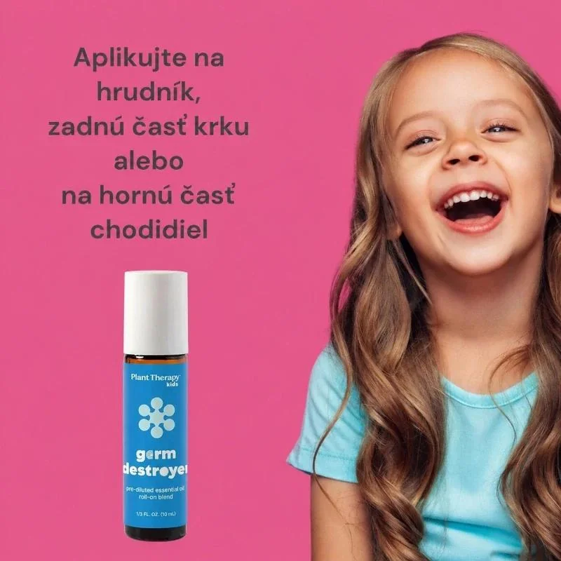 Plant Therapy KidSafe Germ Destroyer – Ničiteľ baktérií roll-on pre deti 10 ml Objem: 10 ml