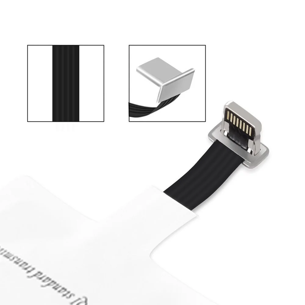 Choetech Wireless Charger Lightning adaptér pre bezdrôtové nabíjanie, biely