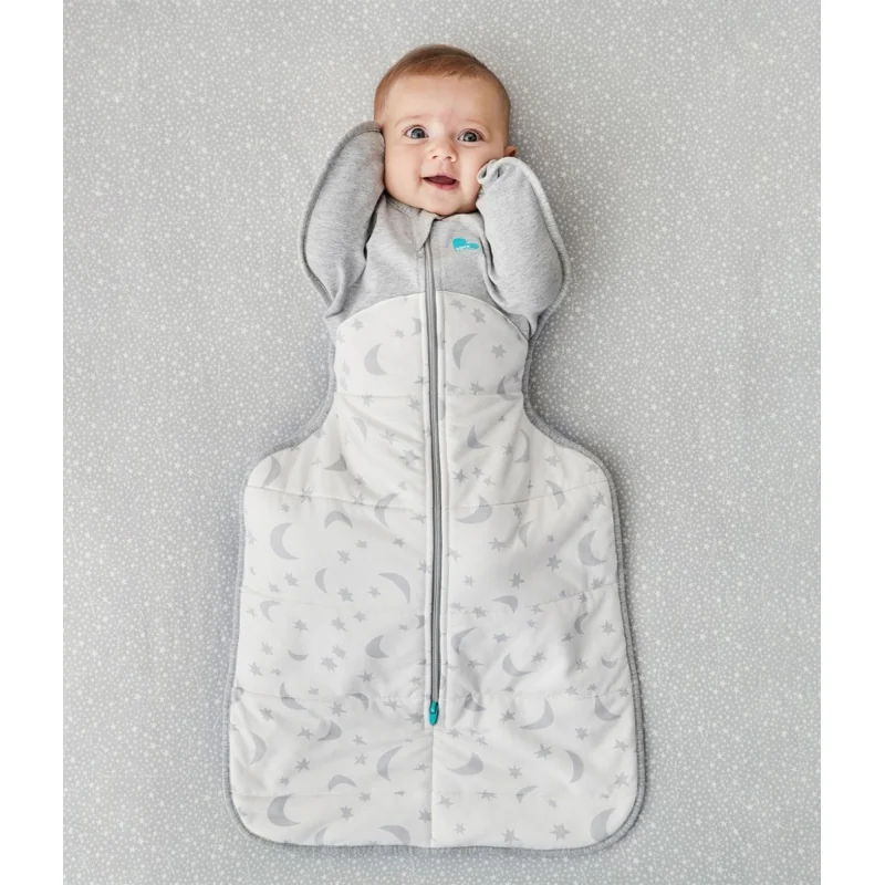 Love To Dream Swaddle UP zavinovačka XS biela/mesiac, Etapa 1, Extra Warm