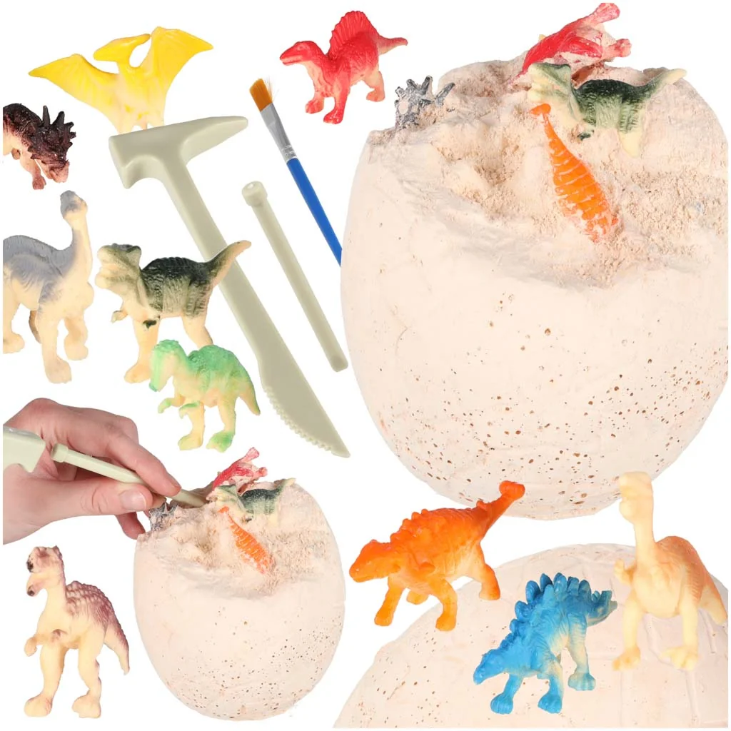 Dinosaurie vykopávky XXL – vajce s 12 figúrkami dinosaurov
