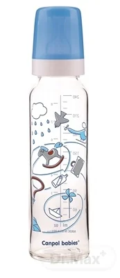 Canpol Babies Fľaša Dekor 240ml 1×1 set, detská starostlivosť