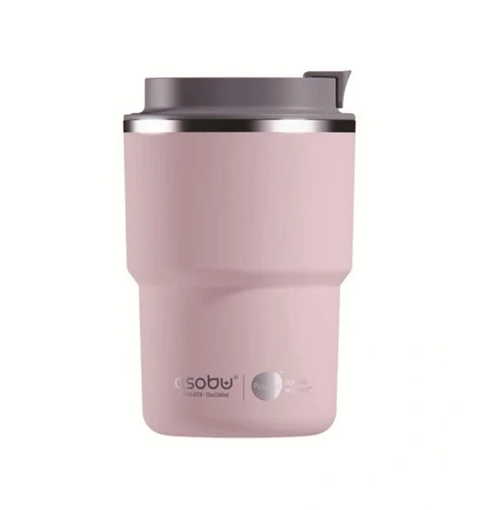 MINI PICK-UP cestovný termohrnček PINK 350 ml Cestovný termohrnček