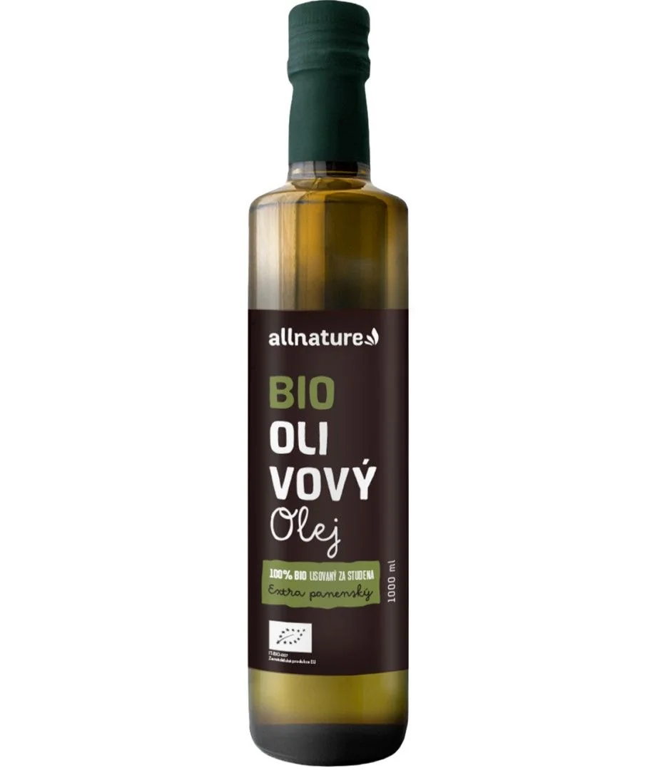 Allnature Bio Extra Panenský Olivový Olej 1000ml 1×1000 ml, panenský olivový olej