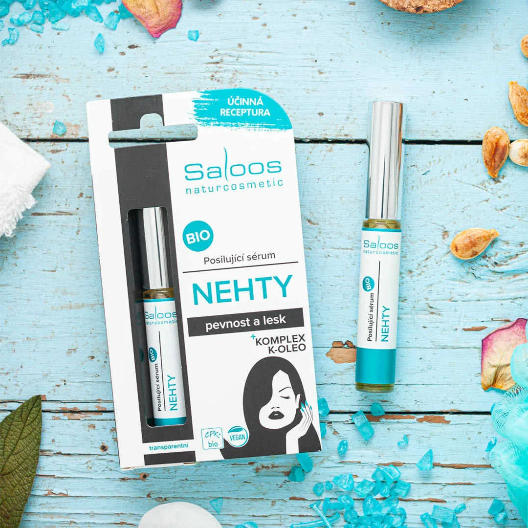 SALOOS Bio posilňujúce sérum na nechty 1×7 ml, spevňujúca bio starostlivosť pre krásne nechty
