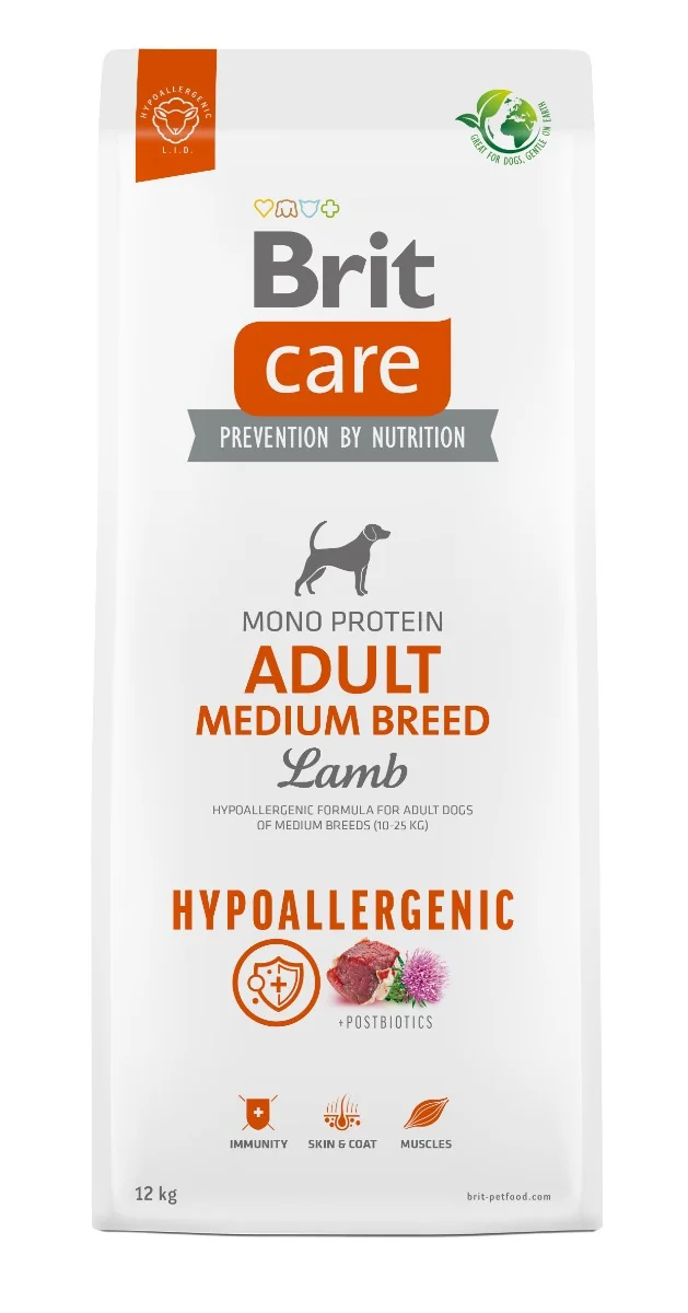 Brit Care Dog Hypoallergenic Dospelý pes stredného plemena 12000 g