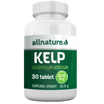 Allnature Kelp 500 Mg 30 Tbl 1×30 tbl, morská riasa v tabletách
