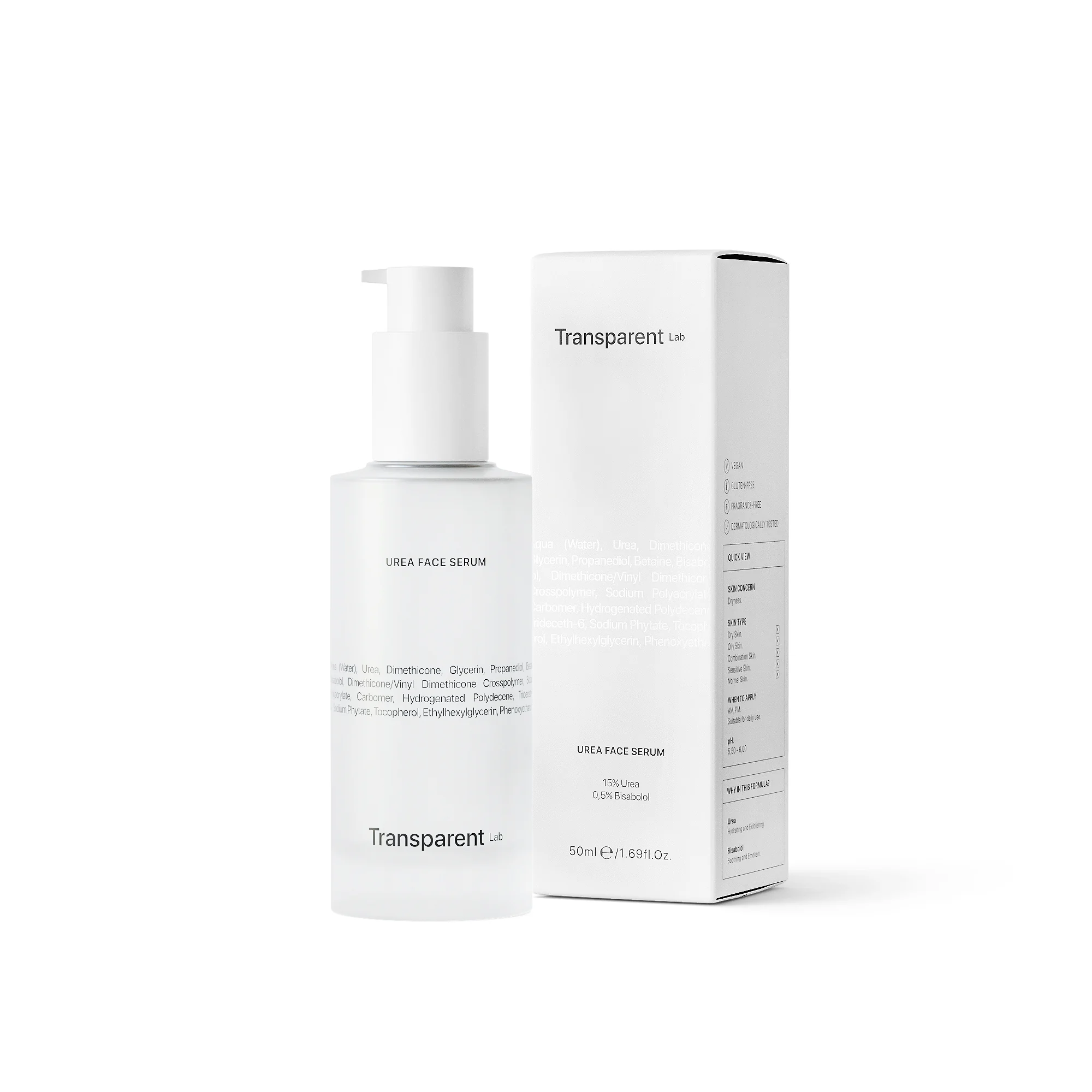 Transparent Lab UREA 15% hydratačné sérum 1×50 ml, sérum