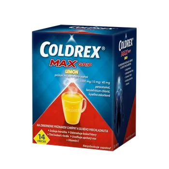 COLDREX MaxGrip Citron 1×14 ks, liek proti chrípke a prechladnutiu